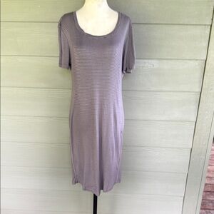 Splendid Short Sleeve Striped T-Shirt Dress